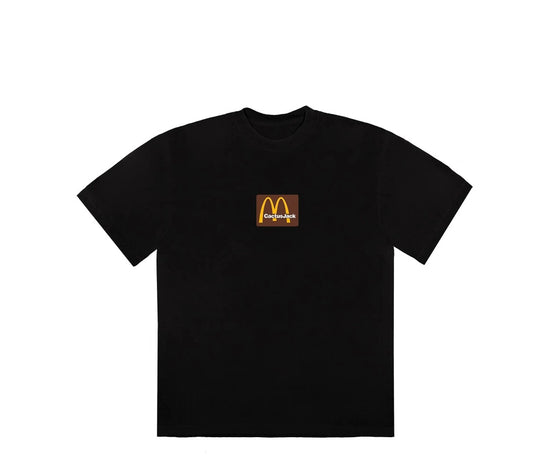 Travis Scott X McDonald’s Sesame Tee  Brown on Black