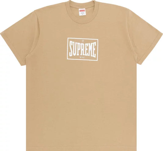 Supreme Warmup Tee Pale Khaki